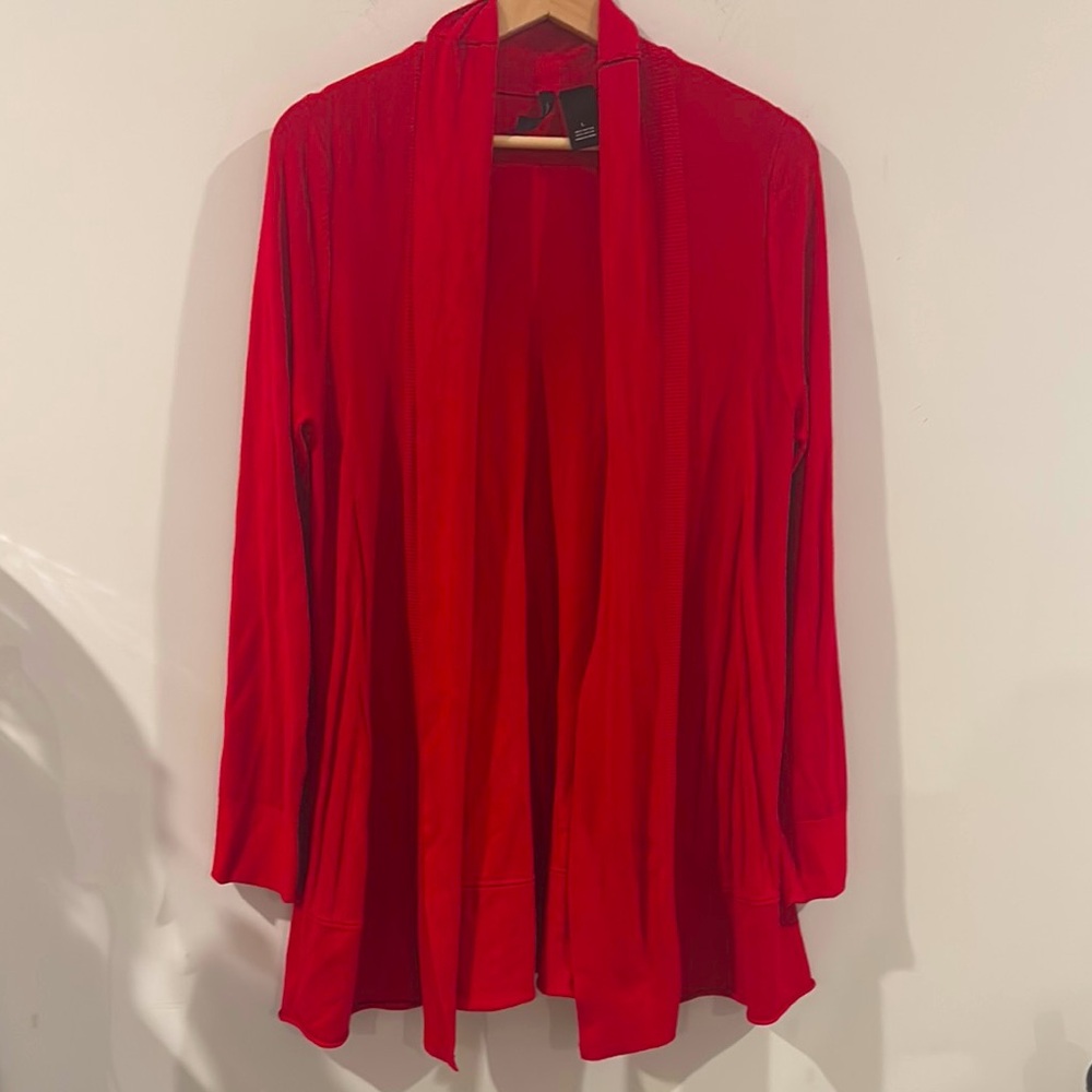 New Directions Bold Red Knit Cardigan